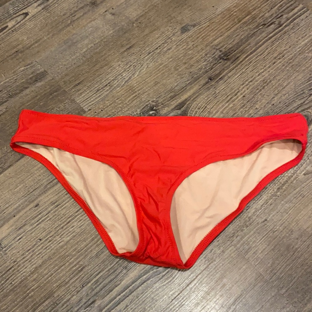 J. Crew Red/Orange Bikini Bottom XL